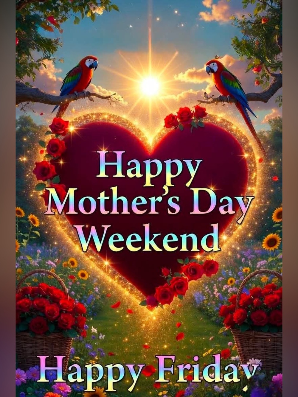 Happy Mother's Day Weekend Heart Graphic